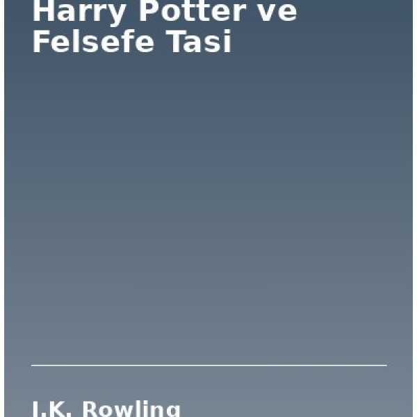 Harry Potter ve Felsefe Tasi
