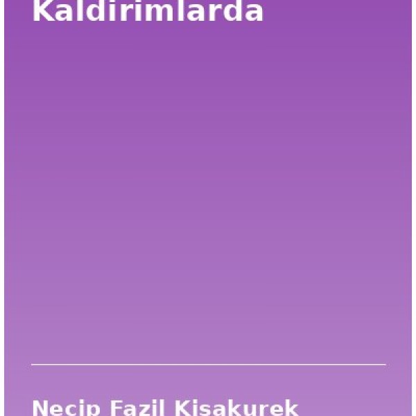 Kaldirimlarda